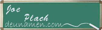 Joe Plach Visitenkarte